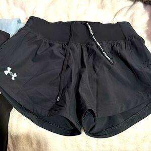 Black athletic shorts
